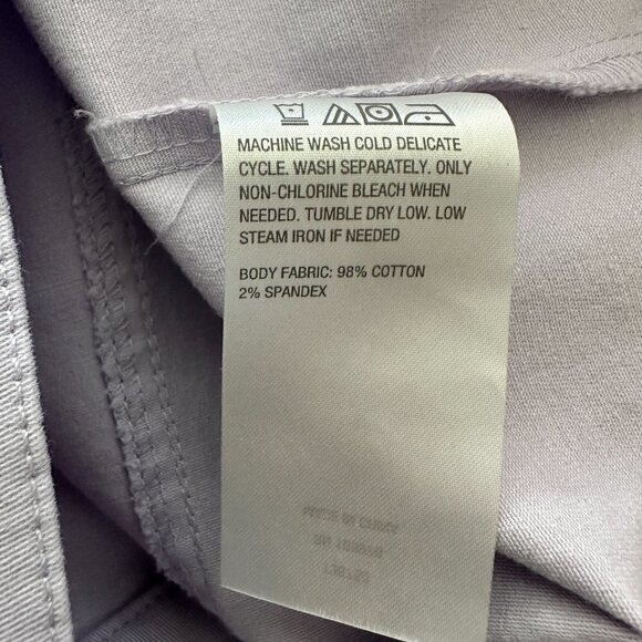 Wavvy Jacket Women Size M Purple Cotton Long Sleeve Pocket Collared Button Down - Picture 6 of 6